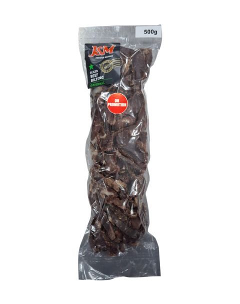 Beef Biltong Sliced J&M 500G