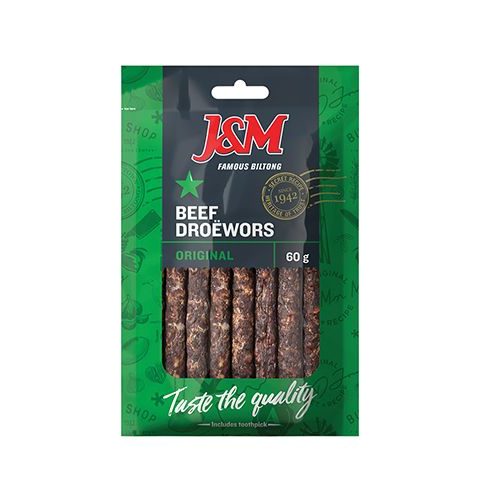 Beef Droewors Original J&M