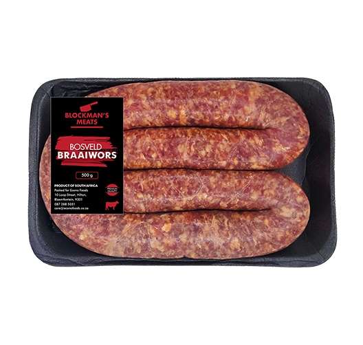 Braaiwors Bosveld 500G Thick
