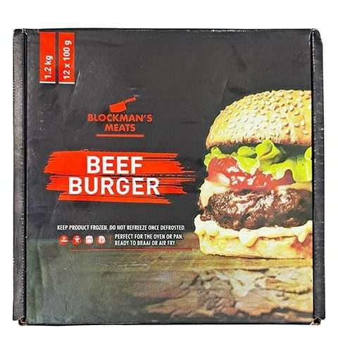 Burger Beef Blockmans 1.2Kg