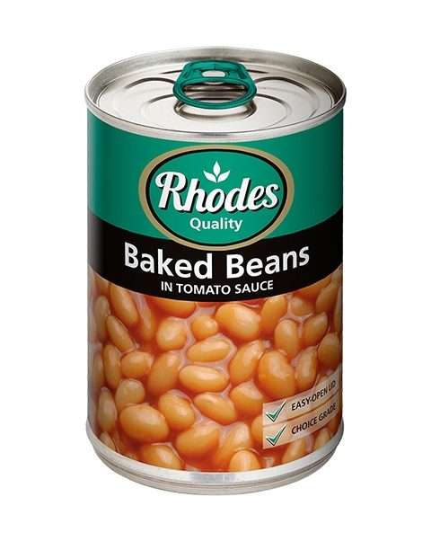 Canned Baked Beans Single Rhodes