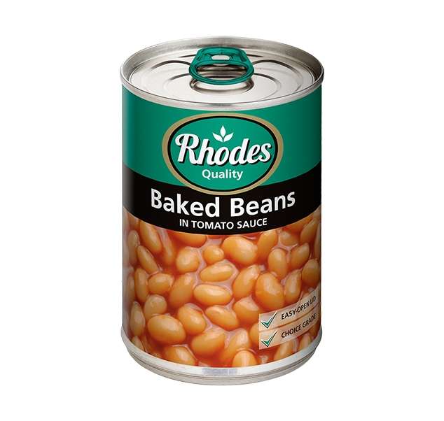 Canned Baked Beans Single Rhodes