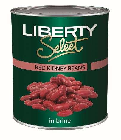 Canned Beans Red Kidney Liberty 2.5Kg