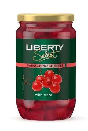 Canned Cherries Maraschino With Stem 740G