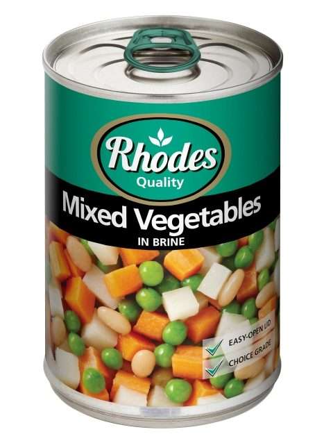 Canned Mixed Vegetables Rhodes
