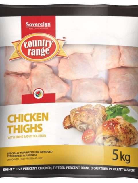 Chicken Thighs C/Range & Sov 5Kg