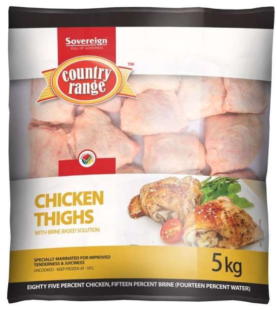Chicken Thighs C/Range & Sov 5Kg