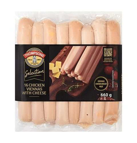 Chicken Viennas Cheese Thompsons