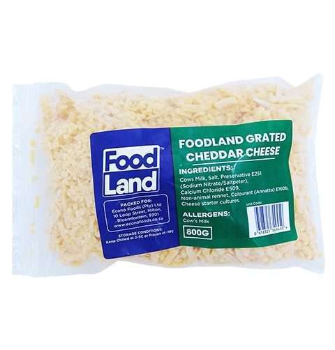 Dairy Cheese Grated Cheddar F/Land