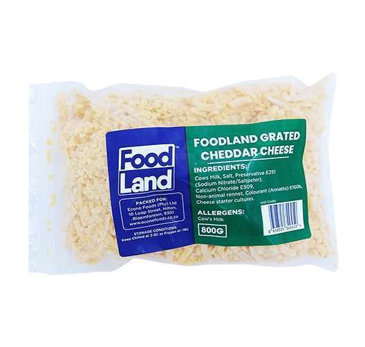 Dairy Cheese Grated Cheddar F/Land