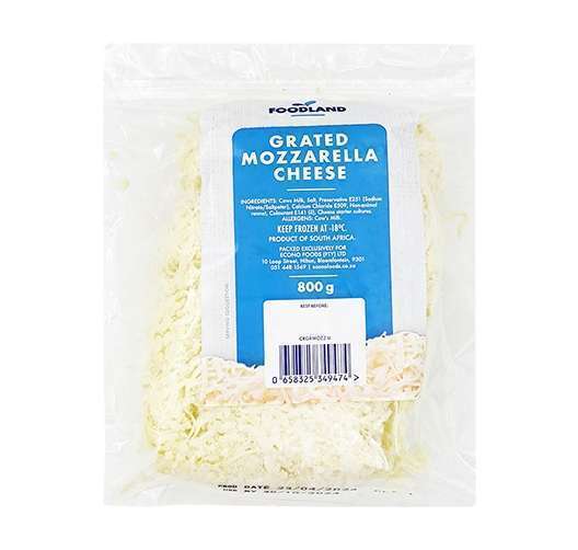 Dairy Cheese Grated Mozarella F/Land