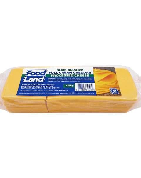 Dairy Cheese Slices Cheddar F/Land (12X1.05Kg