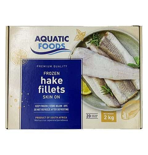 Fish Hake Fillets Aquatic 2Kg Bo