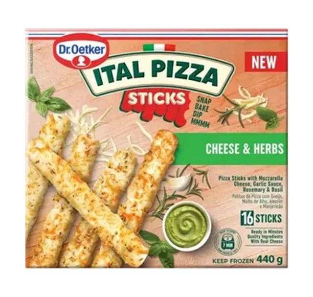 Ital Pizza Sticks Cheese & Herbs 440G