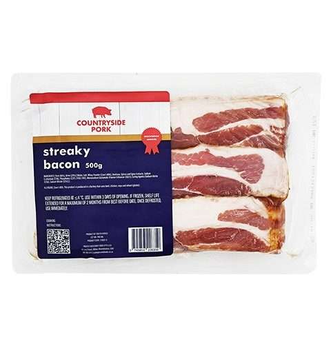 Pork Bacon Streaky Country Side