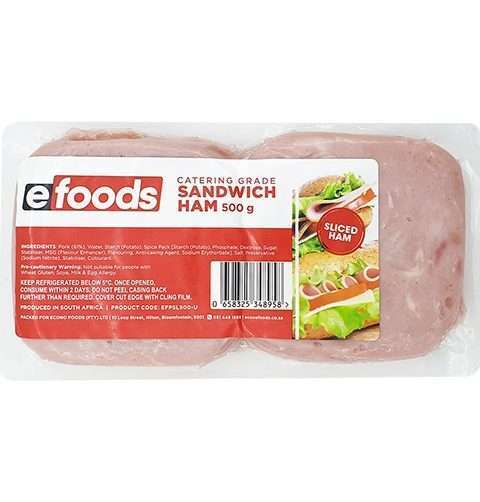 Pork Ham Sandwich Catering Efoods Bo