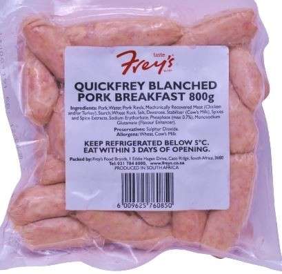 Pork Sausages Breakfast Freys