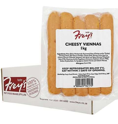 Pork Viennas Cheese Freys