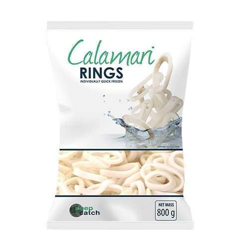 Seafood Calamari Plain Rings 800G