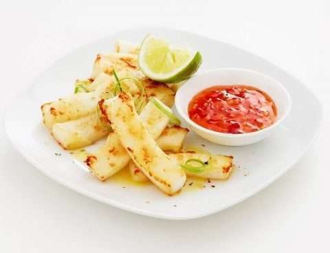 Seafood Calamari Plain Strips 800G