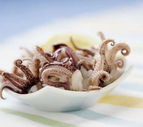 Seafood Squid Heads&Tubes Clean 500G