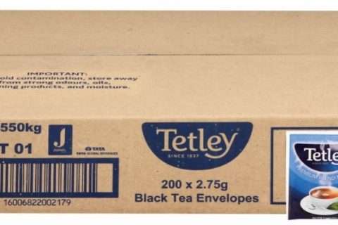 Tea Tetley Envelope Tagged